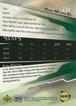 2004 Upper Deck MLS #62 Hong Myung-Bo Back