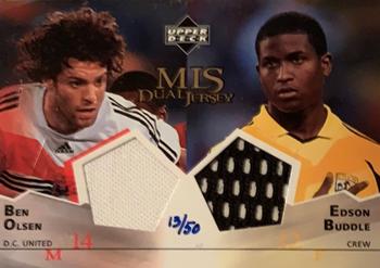 2004 Upper Deck MLS - MLS Dual Jerseys #BE-EB Ben Olsen / Edson Buddle Front