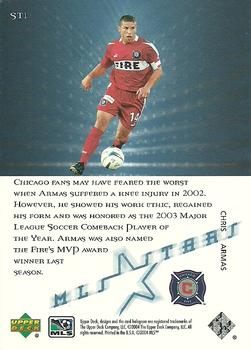 2004 Upper Deck MLS - MLS Stars #ST1 Chris Armas Back