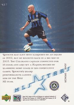 2004 Upper Deck MLS - MLS Stars #ST7 John Spencer Back