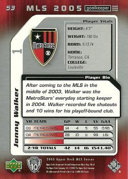 2005 Upper Deck MLS #53 Jonny Walker Back