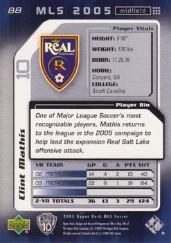2005 Upper Deck MLS #88 Clint Mathis Back