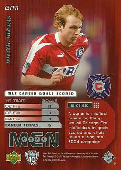 2005 Upper Deck MLS - Goal Men #GM1 Justin Mapp Back