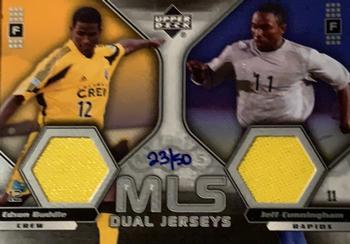 2005 Upper Deck MLS - MLS Dual Jerseys #EB-JC Edson Buddle / Jeff Cunningham Front