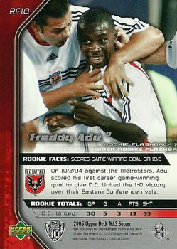 2005 Upper Deck MLS - Rookie Flashbacks #RF10 Freddy Adu Back