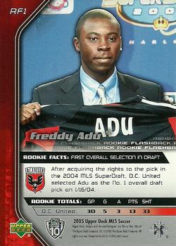 2005 Upper Deck MLS - Rookie Flashbacks #RF1 Freddy Adu Back