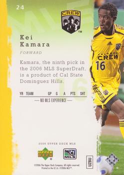 2006 Upper Deck MLS #24 Kei Kamara Back