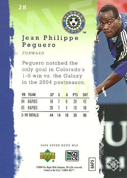 2006 Upper Deck MLS #28 Jean Philippe Peguero Back