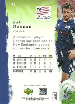 2006 Upper Deck MLS #77 Pat Noonan Back