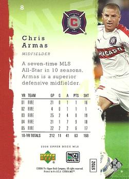2006 Upper Deck MLS #8 Chris Armas Back