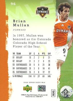 2006 Upper Deck MLS #96 Brian Mullan Back