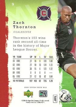 2006 Upper Deck MLS #9 Zach Thornton Back