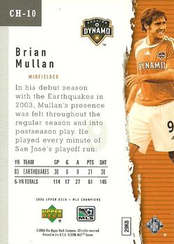 2006 Upper Deck MLS - Champions #CH-10 Brian Mullan Back