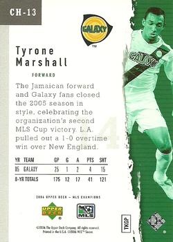 2006 Upper Deck MLS - Champions #CH-13 Tyrone Marshall Back