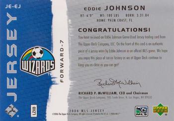 2006 Upper Deck MLS - Jerseys #JE-EJ Eddie Johnson Back