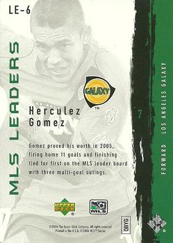 2006 Upper Deck MLS - Leaders #LE-6 Herculez Gomez Back