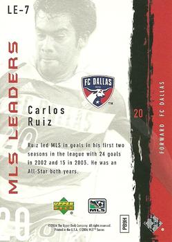 2006 Upper Deck MLS - Leaders #LE-7 Carlos Ruiz Back