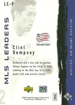 2006 Upper Deck MLS - Leaders #LE-9 Clint Dempsey Back