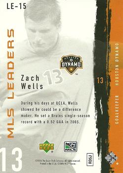 2006 Upper Deck MLS - Leaders #LE-15 Zach Wells Back