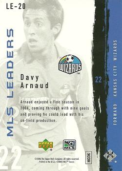 2006 Upper Deck MLS - Leaders #LE-20 Davy Arnaud Back