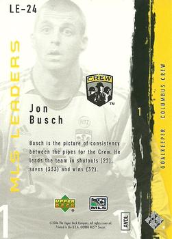 2006 Upper Deck MLS - Leaders #LE-24 Jon Busch Back