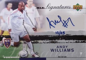 2006 Upper Deck MLS - Signatures #SIG-AW Andy Williams Front