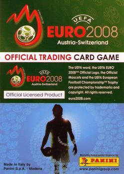 2008 Panini UEFA Euro #100 Ricardo Cabanas Back