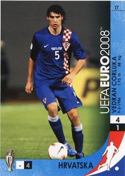 2008 Panini UEFA Euro #17 Vedran Corluka Front