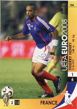 2008 Panini UEFA Euro #194 Thierry Henry Front