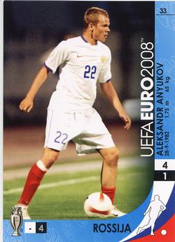 2008 Panini UEFA Euro #33 Aleksandr Anyukov Front