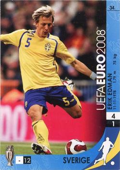 2008 Panini UEFA Euro #34 Erik Edman Front