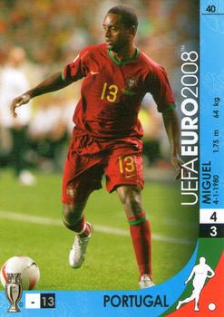 2008 Panini UEFA Euro #40 Miguel Front