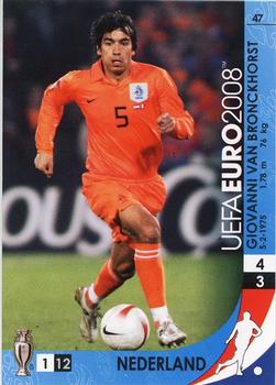 2008 Panini UEFA Euro #47 Giovanni Van Bronckhorst Front