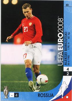 2008 Panini UEFA Euro #50 Aleksei Berezutski Front
