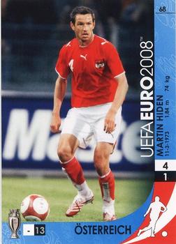 2008 Panini UEFA Euro #68 Martin Hiden Front