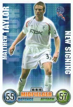 2007-08 Topps Match Attax Premier League Extra #NNO Matthew Taylor Front