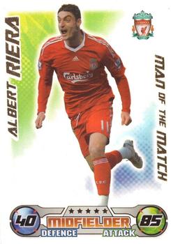 2008-09 Topps Match Attax Premier League Extra #NNO Albert Riera Front