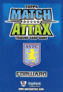 2008-09 Topps Match Attax Premier League Extra #NNO Gabriel Agbonlahor Back