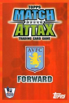 2007-08 Topps Match Attax Premier League Extra - Players of the Month #NNO Gabriel Agbonlahor Back