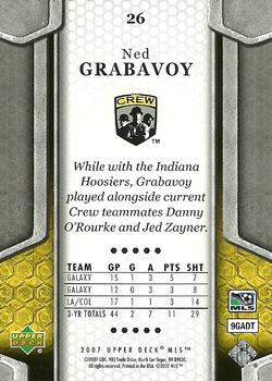 2007 Upper Deck MLS #26 Ned Grabavoy Back