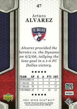 2007 Upper Deck MLS #47 Arturo Alvarez Back