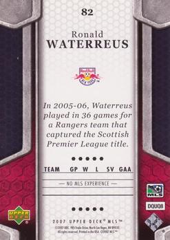 2007 Upper Deck MLS #82 Ronald Waterreus Back