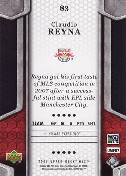 2007 Upper Deck MLS #83 Claudio Reyna Back