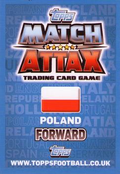2012 Topps Match Attax Eurostars #116 Pawel Brozek Back
