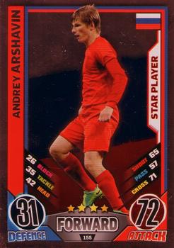 2012 Topps Match Attax Eurostars #155 Andrey Arshavin Front