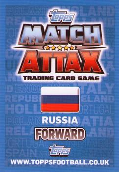 2012 Topps Match Attax Eurostars #156 Roman Pavlyuchenko Back