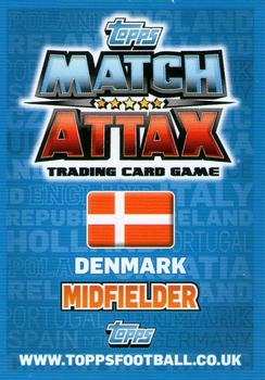 2012 Topps Match Attax Eurostars #23 Michael Krohn-Dehli Back