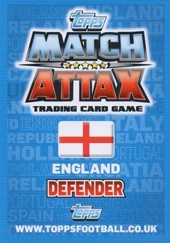 2012 Topps Match Attax Eurostars #32 Gary Cahill Back