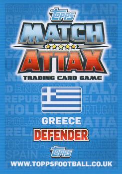 2012 Topps Match Attax Eurostars #83 Sokratis Papastathopoulos Back