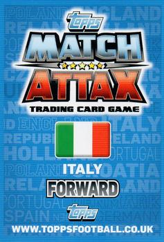 2012 Topps Match Attax Eurostars #111 Mario Balotelli Back